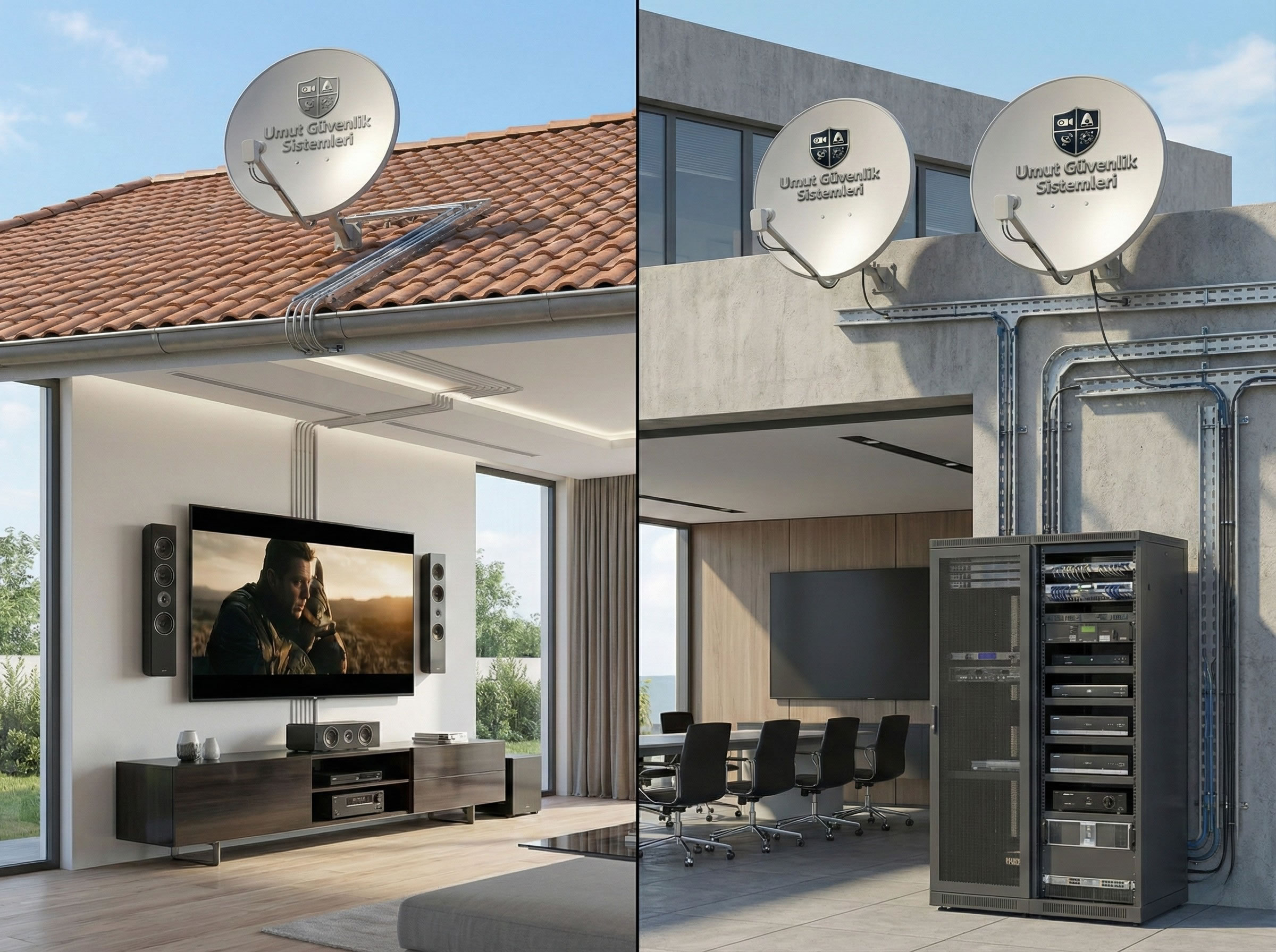 Balıkesir uydu sistemi kurulumu - merkezi uydu ve çanak anten - Umut Güvenlik